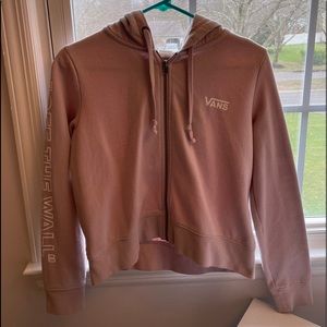 vans zip up sweat shirt